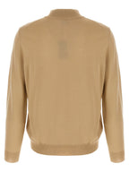 Beige Virgin Wool Cardigan