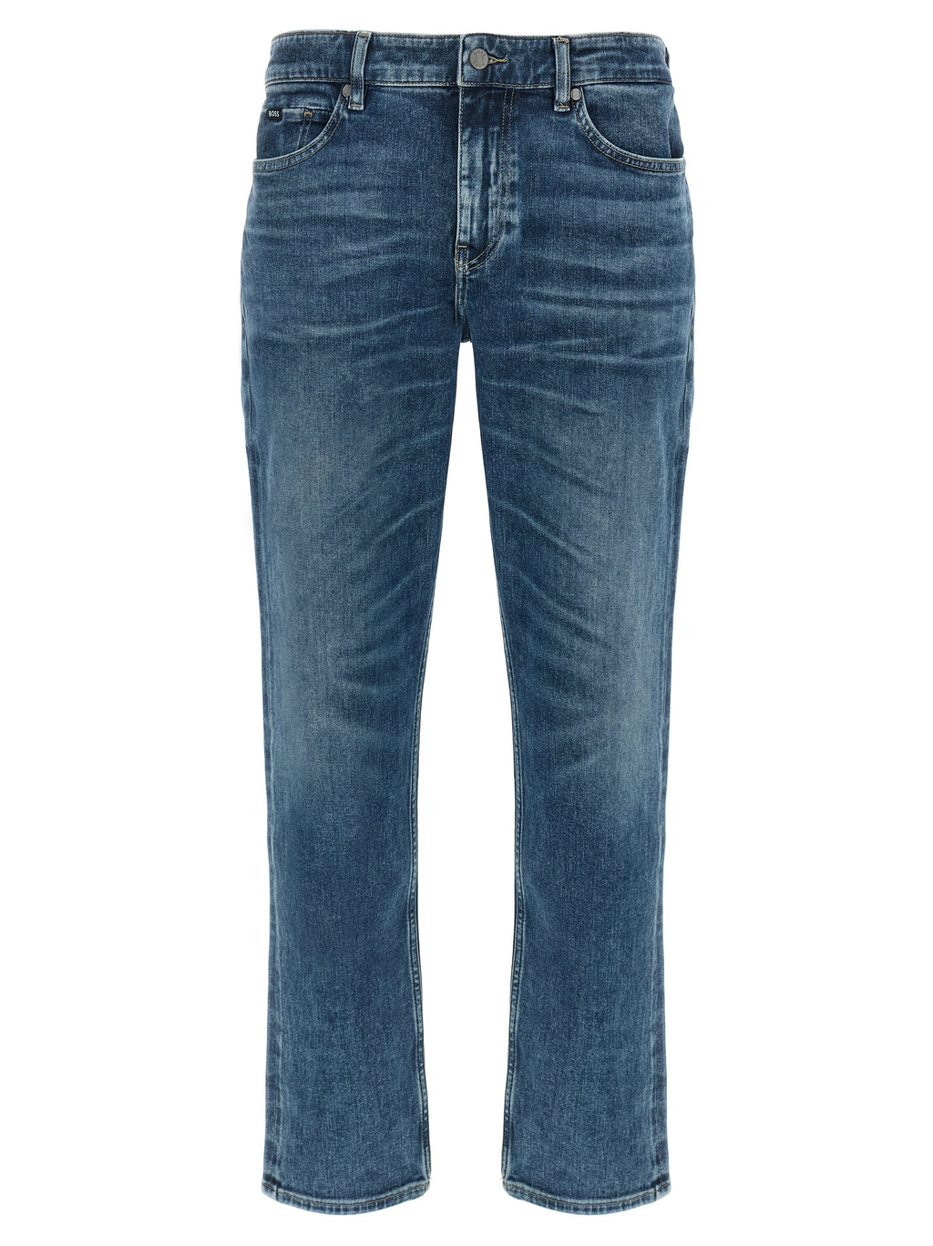 Blue Cotton Skinny Jeans