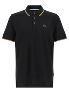 Black Cotton Polo Shirt