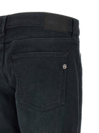 Blue Cotton Straight-Leg Jeans