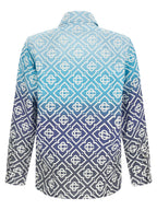 Blue Cotton Shell Jacket