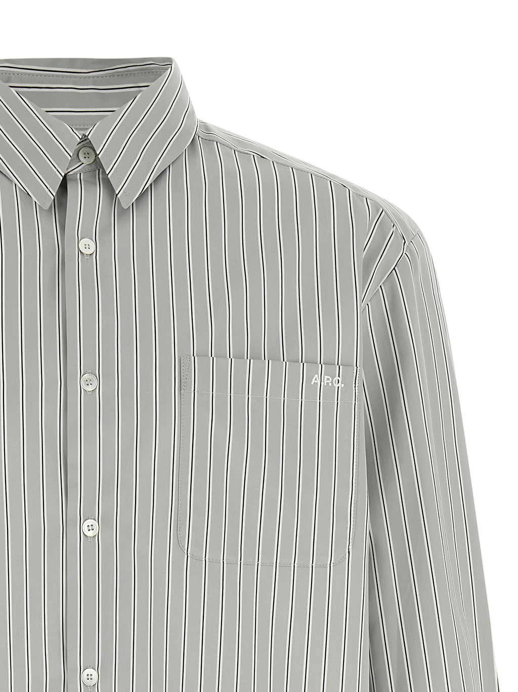 Gray Cotton Blouse