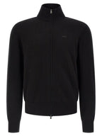 Black Cotton Cardigan