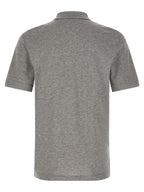 Gray Cotton Polo Shirt
