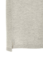 Gray Cotton Polo Shirt