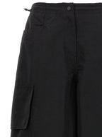 Black Polyamide Casual Pants