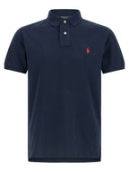 Blue Cotton Polo Shirt
