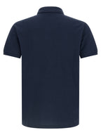 Blue Cotton Polo Shirt