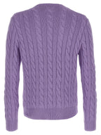 Purple Cotton Cardigan