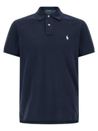 Blue Cotton Polo Shirt