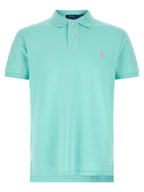 Blue Cotton Polo Shirt