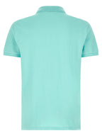 Blue Cotton Polo Shirt