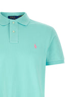 Blue Cotton Polo Shirt