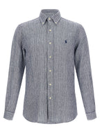 Blue Linen Blouse