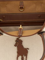 Brown Cotton Tote Bag