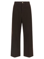 Brown Cotton Chino Pants