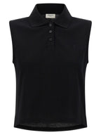 Black Cotton Polo Shirt
