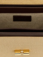 Beige Cotton Crossbody Bag