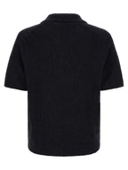 Black Cotton Polo Shirt