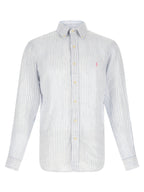 Blue Linen Blouse