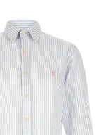 Blue Linen Blouse