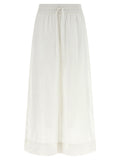 White Linen Casual Pants