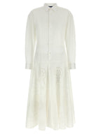 White Cotton Midi Dress