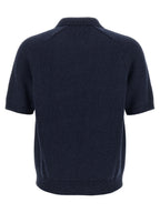 Blue Linen Cardigan