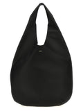 Black Calfskin Shoulder Bag