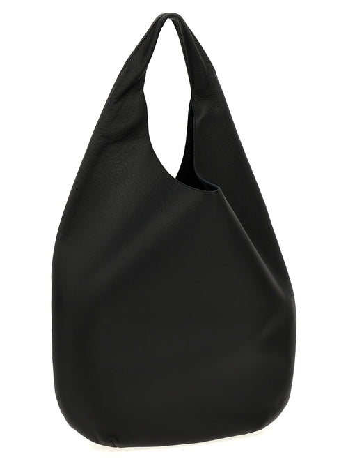 Black Calfskin Shoulder Bag