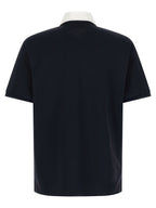 Blue Cotton Polo Shirt