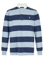 Blue Cotton Polo Shirt