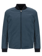 Blue Polyester Bomber