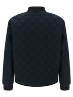 Blue Polyester Bomber