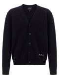 Blue Wool Cardigan