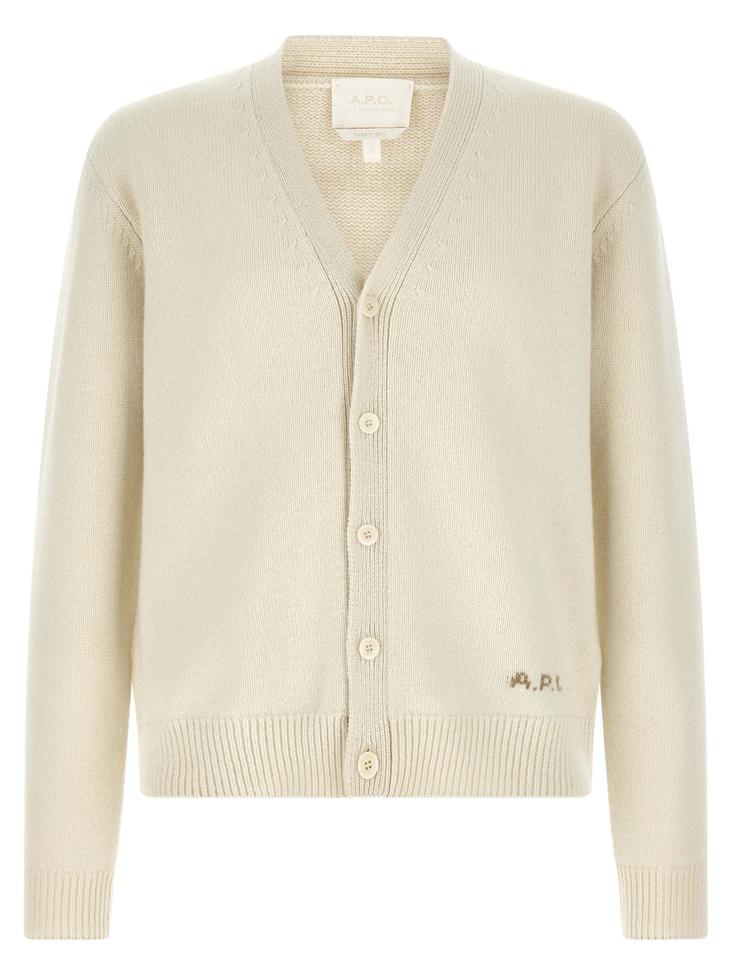 White Wool Cardigan