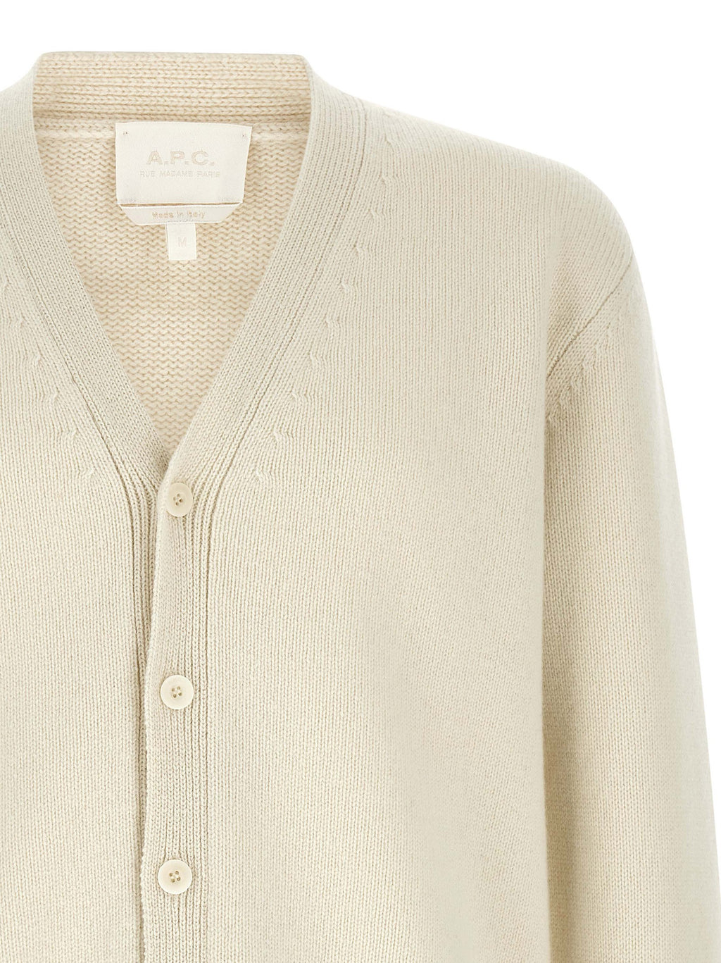 White Wool Cardigan