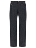 Blue Cotton Relaxed Fit Jeans