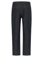 Blue Cotton Relaxed Fit Jeans