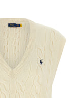 White Wool Sleeveless Jacket