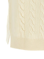 White Wool Sleeveless Jacket