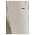 Beige Cotton Casual Pants