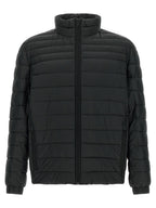 Black Recycled Polyamide Full-Length Jacket