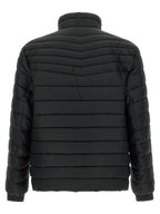 Black Recycled Polyamide Full-Length Jacket