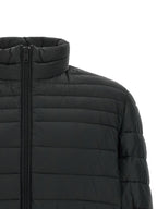 Black Recycled Polyamide Full-Length Jacket