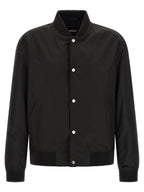 Black Polyester Bomber