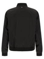 Black Polyester Bomber