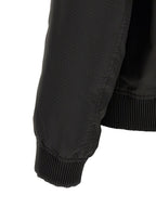 Black Polyester Bomber
