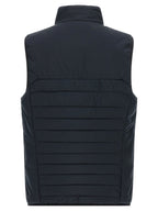 Blue Polyester Sleeveless Jacket