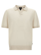 White Virgin Wool Polo Shirt